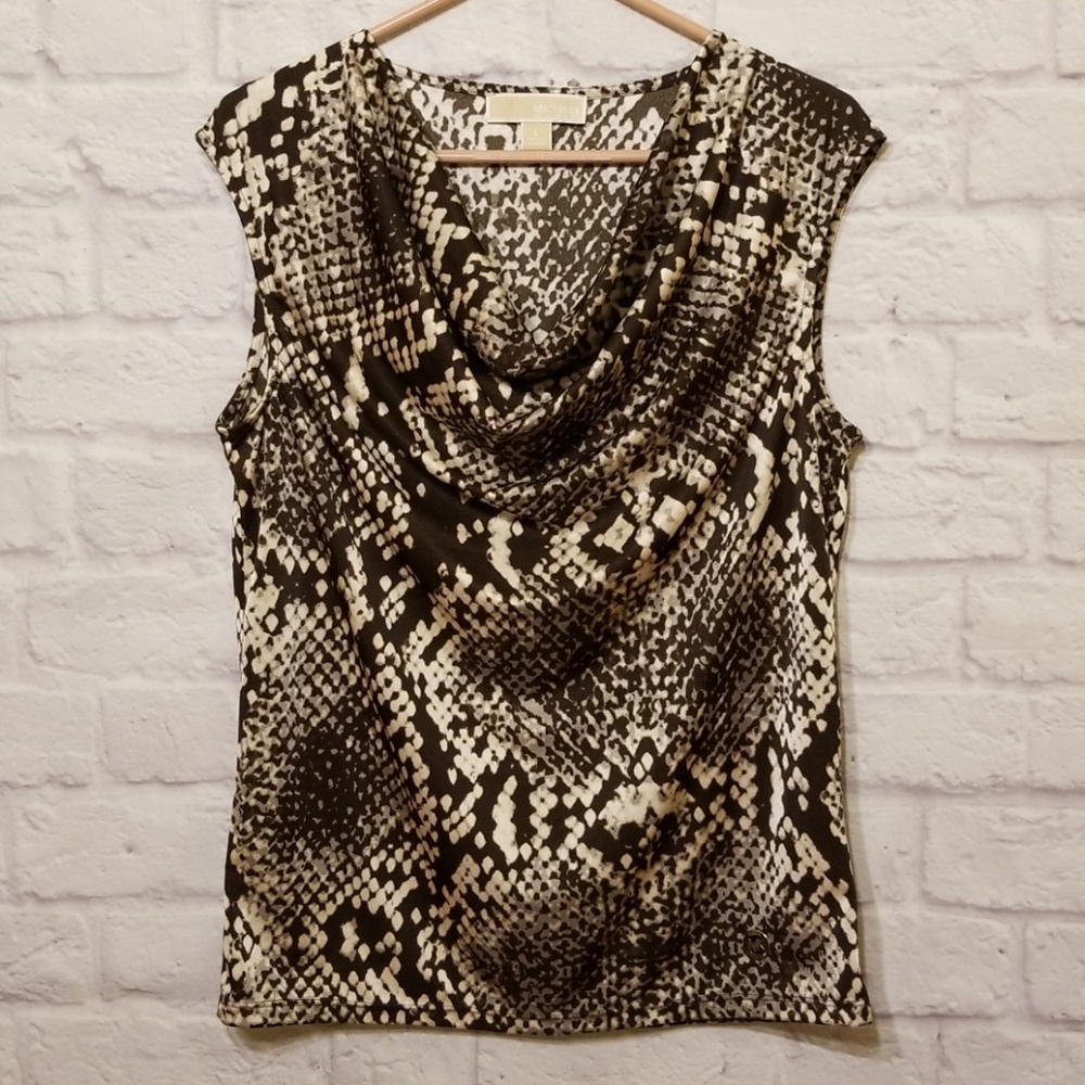 Michael Kors Snake Print Sleeveless top